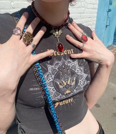 Grunge Witch, Teen Witch Aesthetic, Fairy Grunge Jewelry Ideas, Fairy Grunge Handmade Festival Jewelry, Silver Fairy Grunge Necklace As A Gift, Winter Outfits Fairy Grunge, Blue Fairy Grunge Outfit, Whimsigoth Shorts Outfit, Fairy Core Vest