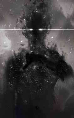 a man standing in front of a window with rain falling down on him and his face partially obscured by the glass