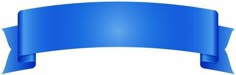 a blue ribbon on a white background with space for your text or image to be added