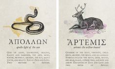 two different types of stamps with animals and words on them that say, atosan an antelope