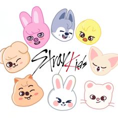 Skzoo Logo, Stray Kids Logo Skzoo, Starkids Kpop, Skz Zoo, Skzoo Characters Drawing, Skzoo Ot8, Skzoo Cartoon Drawing, Stay Kids, Skzoo Embroidery