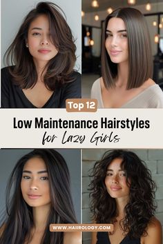 Looking for a low-maintenance haircut that suits your natural texture? After 10+ years of hairstyling experience, I’ve curated 12 stylish cuts that are easy to maintain and grow out gracefully. These cuts are designed to minimize styling effort, enhance your hair’s natural beauty, and reduce frizz—perfect for busy mornings. From sleek bobs to long layers, there’s something for every hair type! Haircuts That Are Low Maintenance, Low Maintenance Haircuts For Girls, Long Layers Haircut Low Maintenance, Haircut With Low Maintenance, Simple Hair Cuts Women, Hair Cut To Make Hair Look Fuller, Easy To Maintain Hair Cuts, Haircut For Straight Hair No Styling, Easy Haircuts To Style