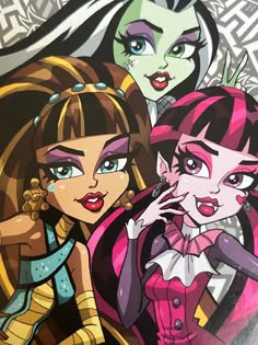 Draculaura Frankie And Cleo, Monster High Trios, Ever After High Trio, Cleo And Draculaura, Frankie Stein And Cleo, Cleo Draculaura And Clawdeen, Clawdeen Draculaura Cleo, Frankie And Cleo Monster High, Frankie And Cleo