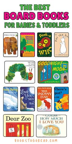 the very best board books for babies and toddlers by various children's books