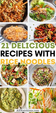 21 delicious and nutritious recipes with rice noodles for dinner or lunch