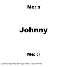 the words me and johnny smith are in different languages