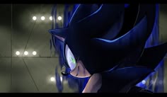 sonic the hedgehog is staring at something in front of him
