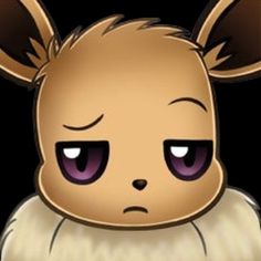 a cartoon character with big eyes and ears