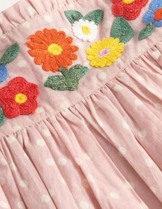 Embroidered Woven Dress Boden Strawberry Dress, Pink Floral Embroidery V-neck Mini Dress, Boden Floral Print Dress, Boden Uk, Mini Boden Girls Dresses, Boden Clothing, Easter Outfit, Embroidered Bag, Petite Fashion