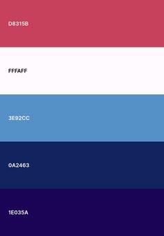 the color scheme is blue, red, and purple