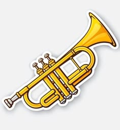 Tuba Clipart, Instruments Cartoon Images, Instrument Stickers, Trumpet Cartoon, Trumpet Instrument Drawing, Trumpet Png, Trumpet Art, Trumpet Musical Instrument, Trumpet Drawing