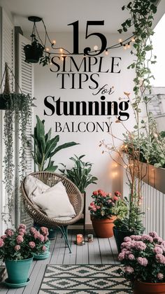 15 Simple Ways to Make Your Small Balcony Beautiful (You’ll Enjoy #4!)