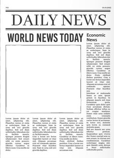 the daily news article is shown in black and white