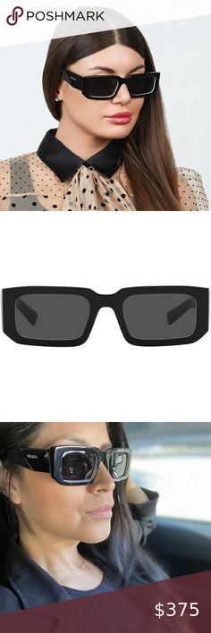 Prada PRADA SYMBOLE PR 06YS Black/Dark Grey 53/21/145 unisex Sunglasses