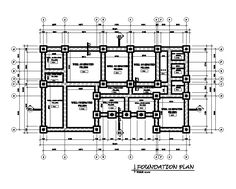 an architectural drawing of the floor plan for a building with four stories and three floors