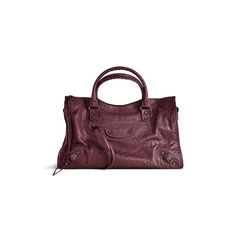 Women's Le City Medium Bag  in Dark Burgundy| Balenciaga® US Balenciaga Le City Medium, Balenciaga Le City Bag Medium, Balenciaga Le City Bag, Balenciaga Burgundy Bag, Balenciaga Town Bag Leather, Balenciaga Caribou Bag Burgundy, Burgundy Balenciaga, Balenciaga Burgundy Leather, Balenciaga Prune Bag