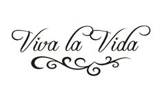 the word viro la vita written in cursive writing on a white background