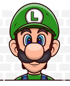 a man with a mustache and a green hat on his head is looking at the camera