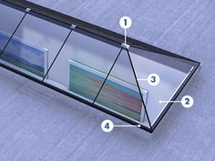 an image of a glass case with pictures in it and instructions on how to put them together