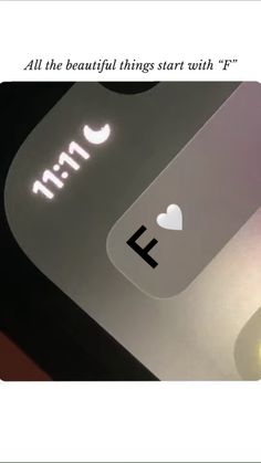 an image of a cell phone with the text'all the beautiful things start with f '