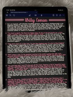 a tablet with the words jelly lemon written on it and an image of a person's face