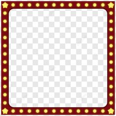 a red and yellow frame with light bulbs on the sides, person, neon lights png and psd