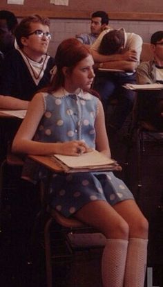 60s High School Fashion, 60s College Fashion, 60s School Aesthetic, 1960s College Fashion, 1960s Fashion School, 60s High School, College In The 60s, 60s College Students, 1960s High School