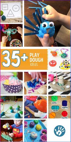 this is an image of play dough ideas