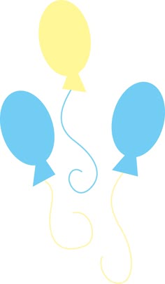 an image of two balloons flying in the air with one balloon attached to it's tail