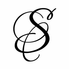 the letter s is inscribed in black ink on a white background