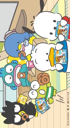 an image of hello kitty and other cartoon characters
