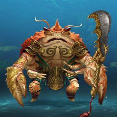 an image of a creature that appears to be holding a large knife in its hands