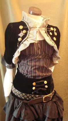 Clockpunk Outfits, Colorful Steampunk Outfits, Cute Steampunk Outfits, Steampunk Overbust Corset For Alternative Fashion, Accurate Pirate Clothing, Steampunk Costume Fabric, Steampunk Fashion Ensemble, Steampunk Outfit With Accessories, Steampunk Overbust Corset For Larp