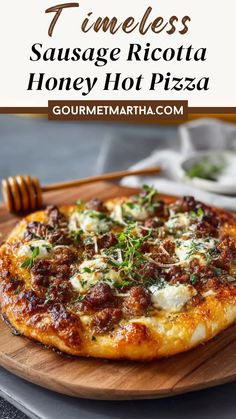 a pizza sitting on top of a wooden cutting board