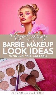 Looking for gorgeous Barbie makeup looks and tutorials? Check out these 11 eye catching Barbie makeup look ideas to channel your inner doll! Makeup Themes, Barbie Makeup Ideas, Toy Story Barbie, Double Winged Eyeliner, Real Barbie, Pink Lip Color, Lip Liner Colors, Rose Makeup, Hot Pink Lips