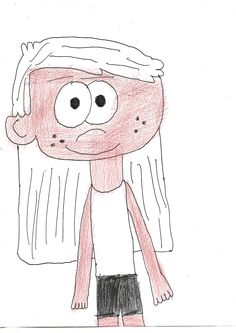 a drawing of a person with long hair