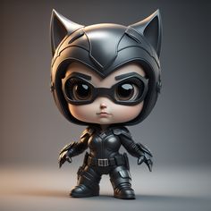 an image of a catwoman doll with big eyes