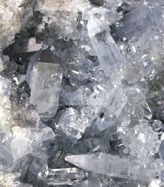 Grey Crystals, White And Grey Crystal, Light Grey Crystal, Crystal Geode Close-up, Geode Crystal Texture, Blue Crystal Background Aesthetic, Crystal Mineral Texture Close-up, Close-up Of Metallic Crystal, Close-up Of White Crystals
