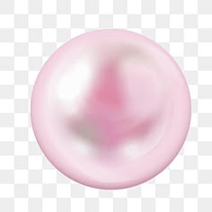a pink pearl on a white background, with no image in the top right corner