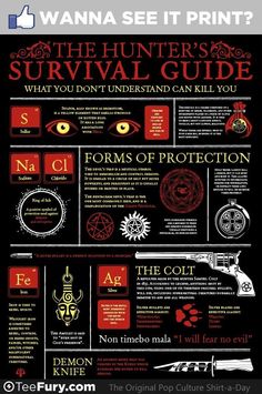 the hunter's survival guide poster with information on how to use it for hunting