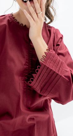 Sleeves Design For Kurtis, Kurti Sleeves Design, Anam Cara, Womens Pants Design, Diy Blouse, Neck Designs For Suits, Trendy Shirt Designs, Salwar Kamiz, Casual Wear Dress