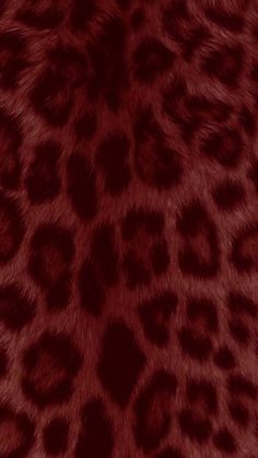 an animal print pattern is shown in red and dark brown tones, as well as the fur