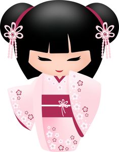Kokeshi Doll, Kokeshi Dolls Drawing, Kokeshi Doll Wallpaper, Kokeshi Doll Painting, Kokeshi Doll Inspiration, Kokeshi Doll Flower Design, Kokeshi Doll Clipart, Colorful Kokeshi Design, Kokeshi Doll Background
