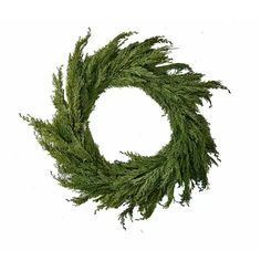 a close up of a wreath on a white background