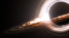 an image of a black hole in the sky with light coming from it's center