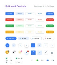 the buttons and controls in this app are all different colors, shapes, and sizes