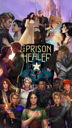 the poster for the movie, the prison healef is shown in front of an image of several people
