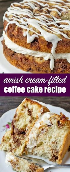 there is a cake with icing on it