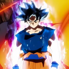 the dragon is standing in front of an orange and blue background, with his hands on his hips