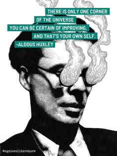 a black and white photo with a quote on it that says, there is only one corner of the universe you can be certain